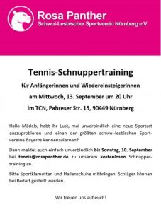 tennis schnuppertraining